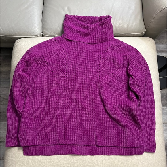 NWT - Fat Face Women’s Wool Blended Ribbed Knit Turtleneck Sweater - US 6/M - Picture 7 of 15